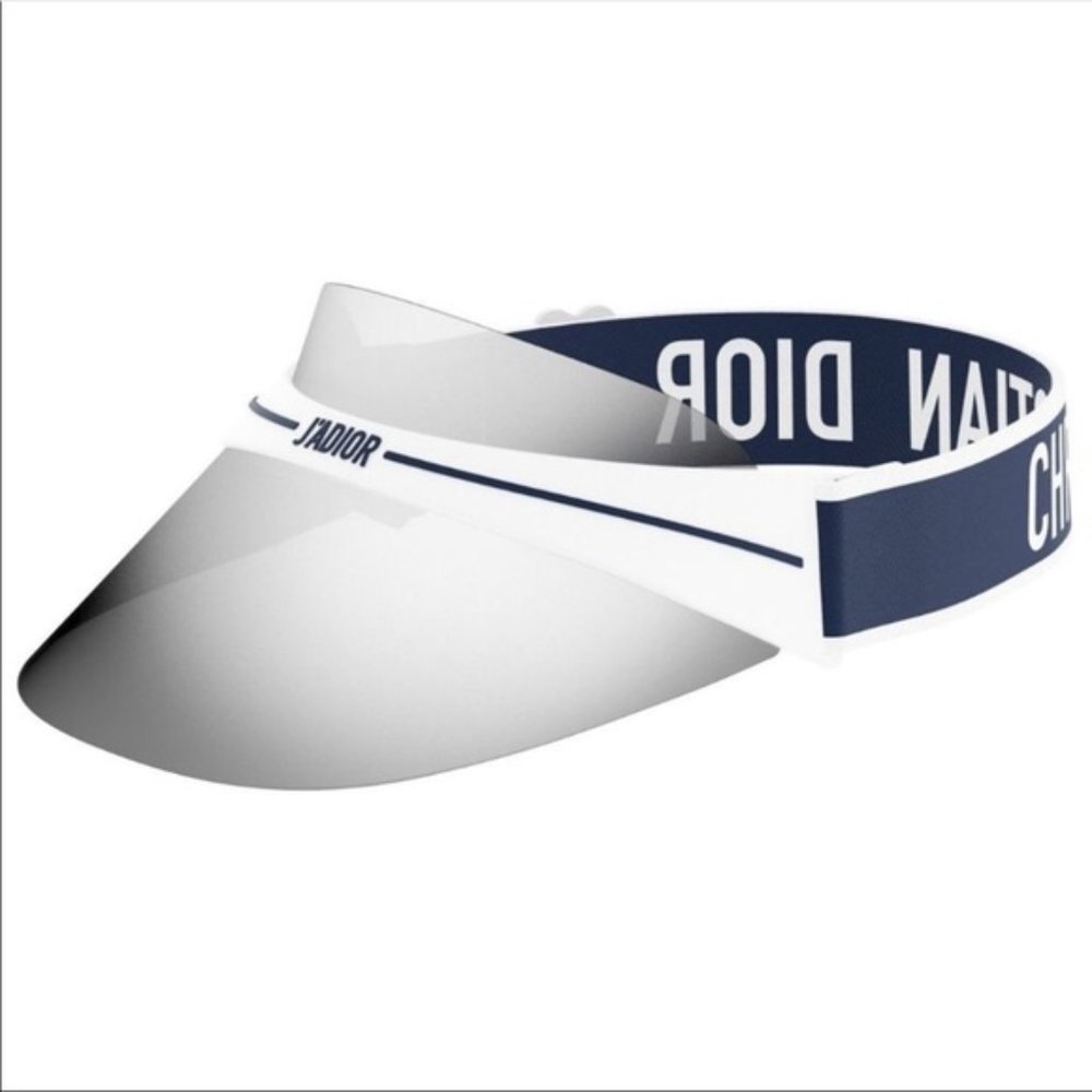 DiorClub1 Visor Hat Mirrored Silver